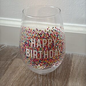 Francesca’s Happy Birthday XXL Jumbo Wine Glass Confetti 6”